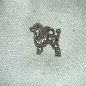 Sterling standard poodle charm